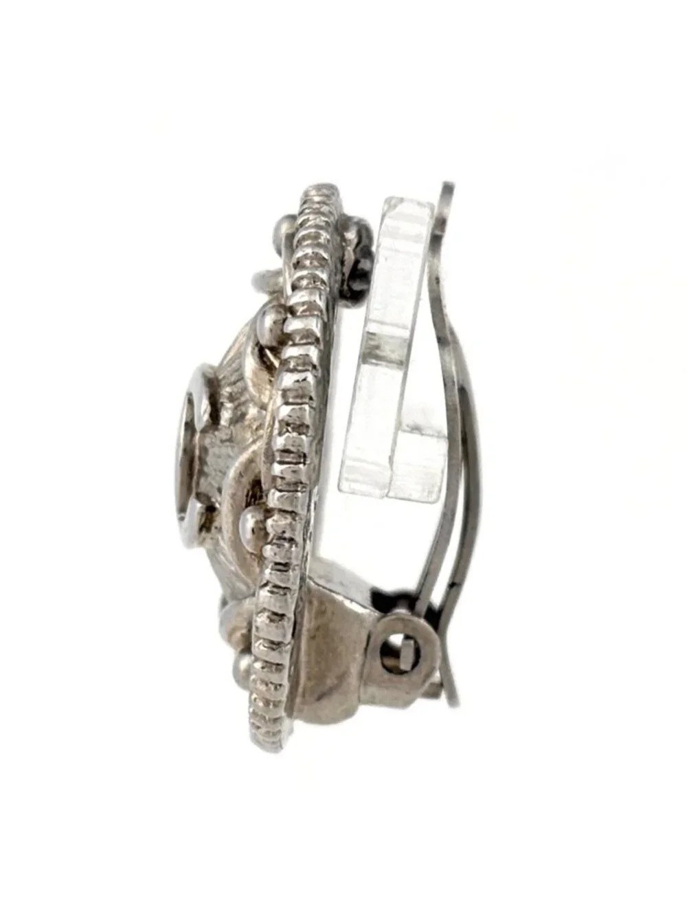 Chanel CC Logo Round Earrings CC Mark